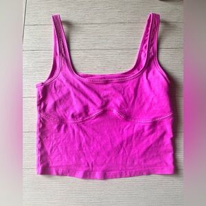 Pink workout top